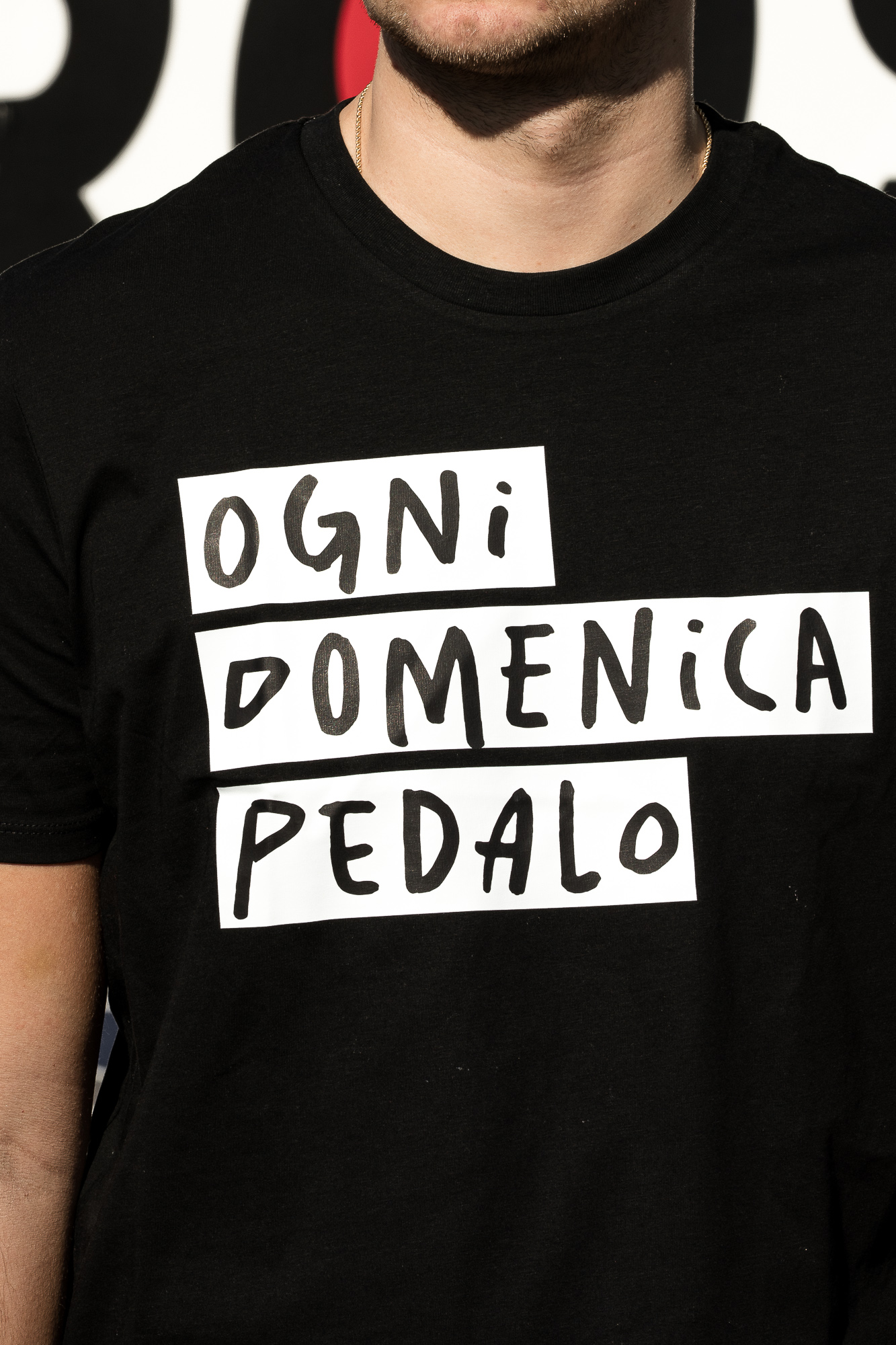 de-rosa-2026-ogni-domenica-pedalo-t-shirt-t-shirt-noir-cyclisme image 4