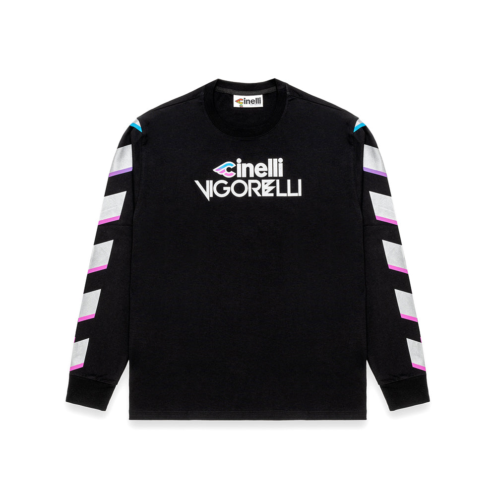 cinelli-vigorelli-black-t-shirt-manches-longues image 1