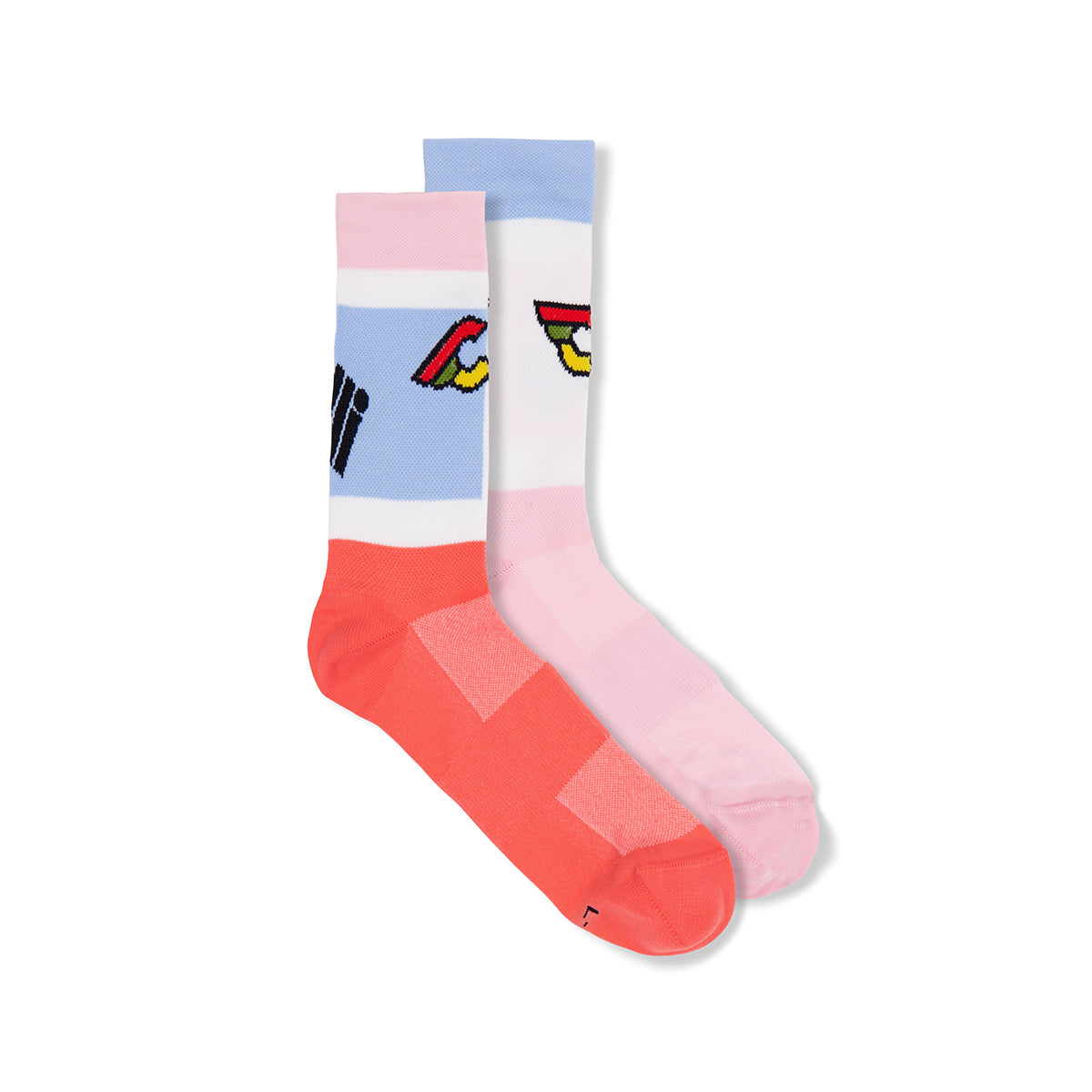 cinelli-thelma-louise-red-and-pink-chaussettes-cycliste image 1