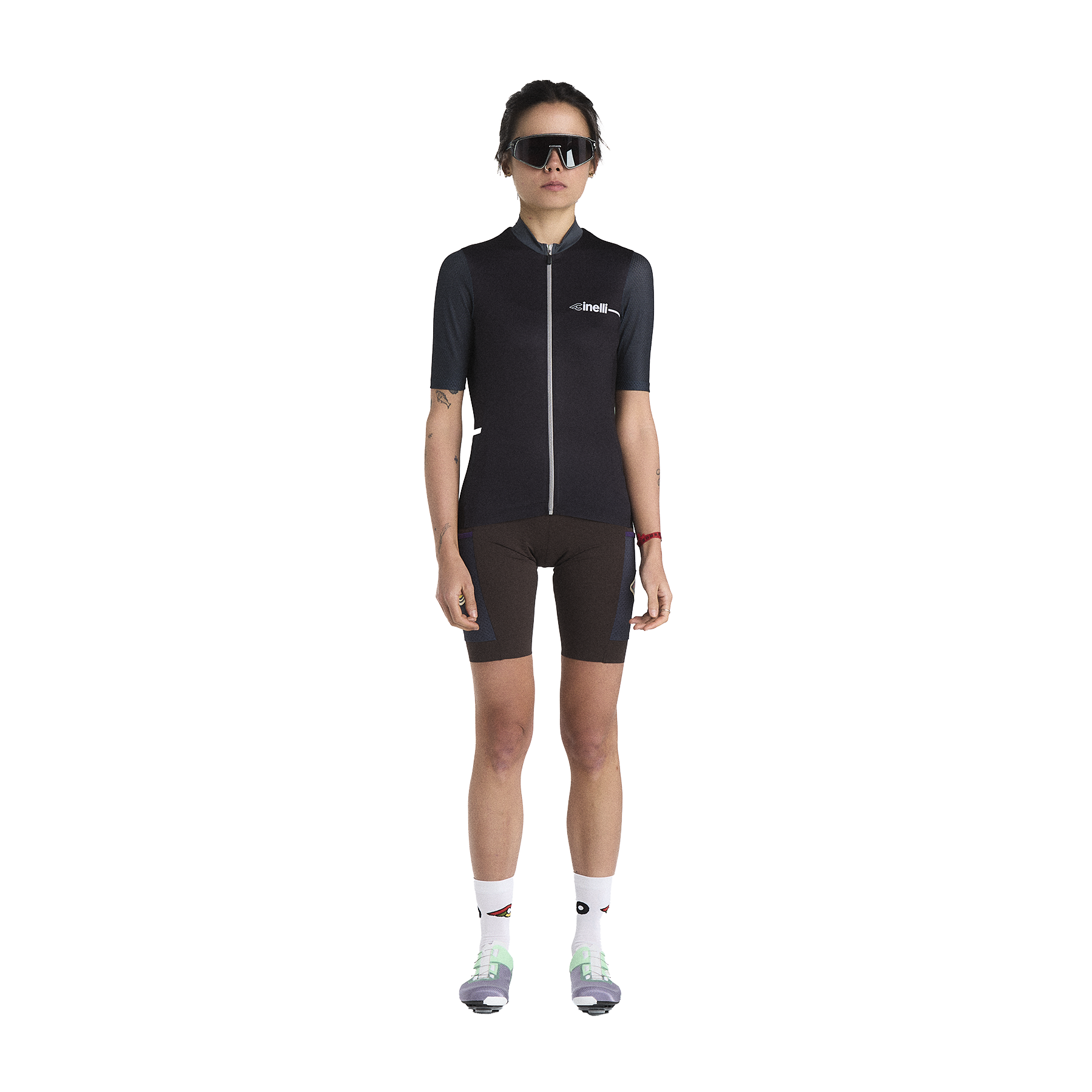 cinelli-tempo-maillot-cycliste-femme-noir image 1