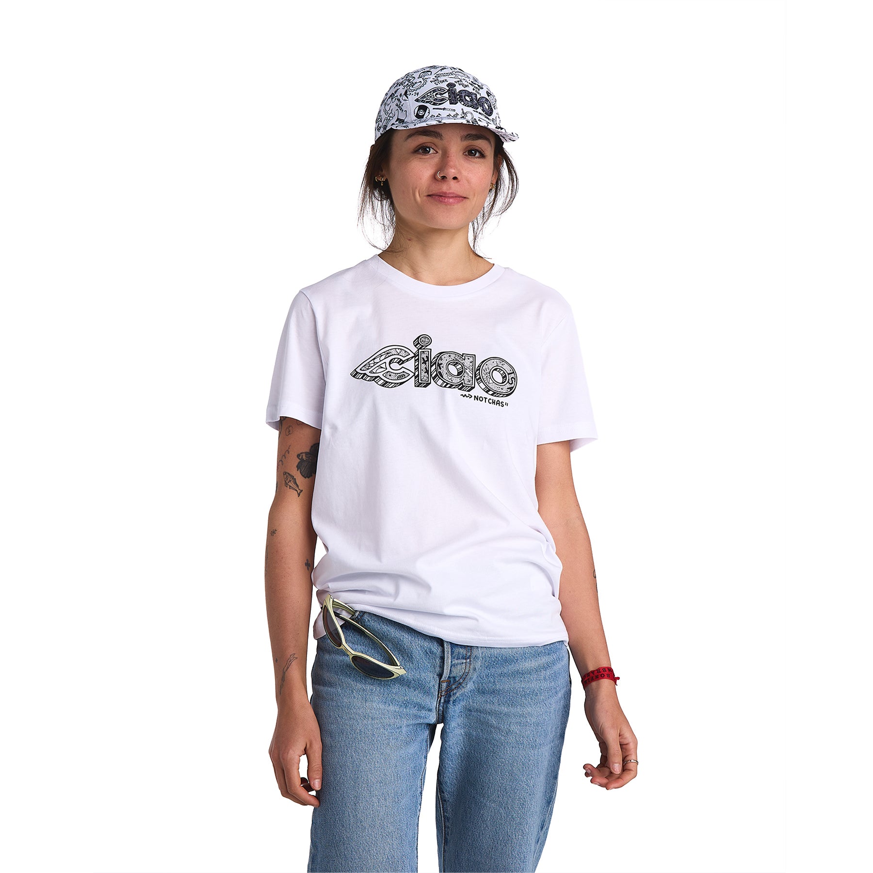 cinelli-chas-christiansen-ciao-t-shirt-blanc image 2