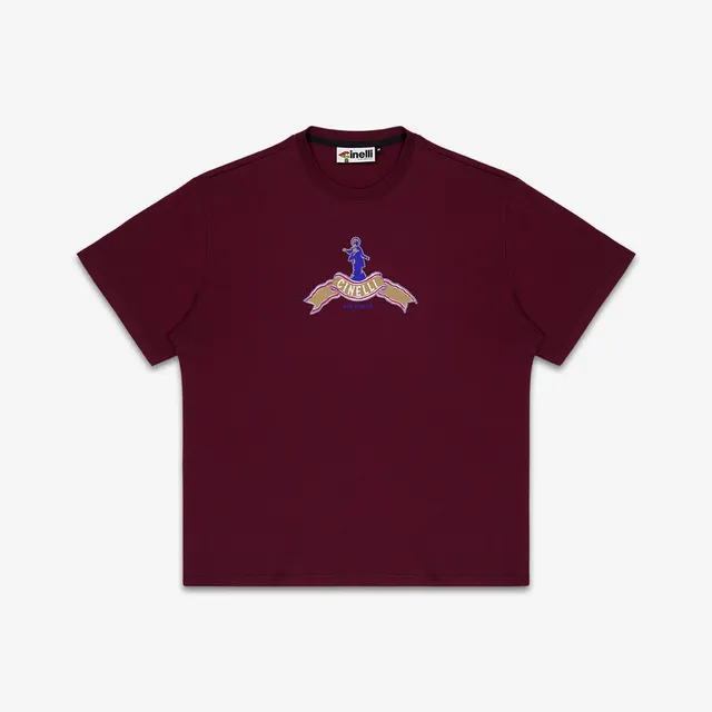 cinelli-t-shirt-madonnina-t-shirt-v-lo-coton-bordeaux image 1