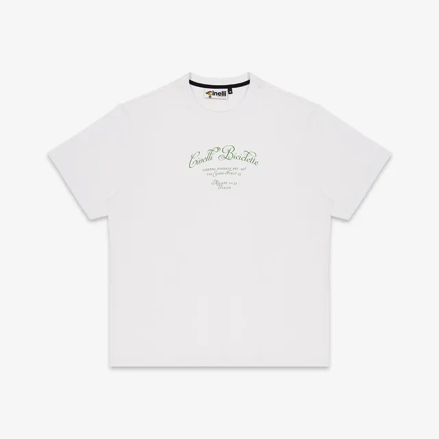 cinelli-via-folli-t-shirt-blanc-coton-bio image 1