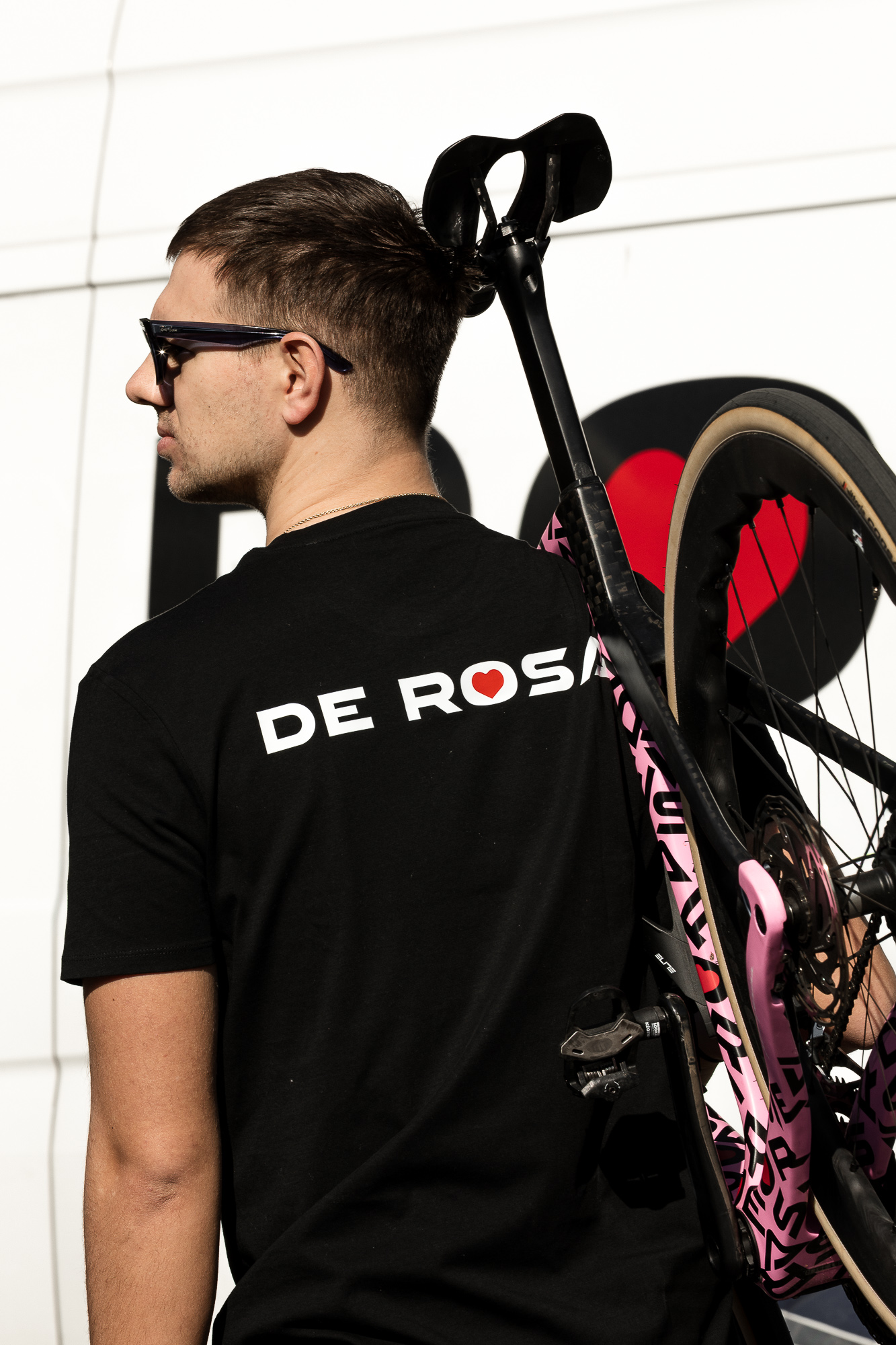 de-rosa-2026-ogni-domenica-pedalo-t-shirt-t-shirt-noir-cyclisme image 5