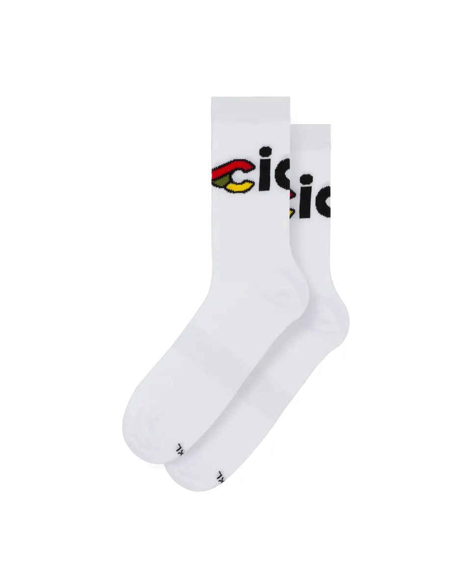 cinelli-socks-ciao-white-chaussettes-cyclisme image 1