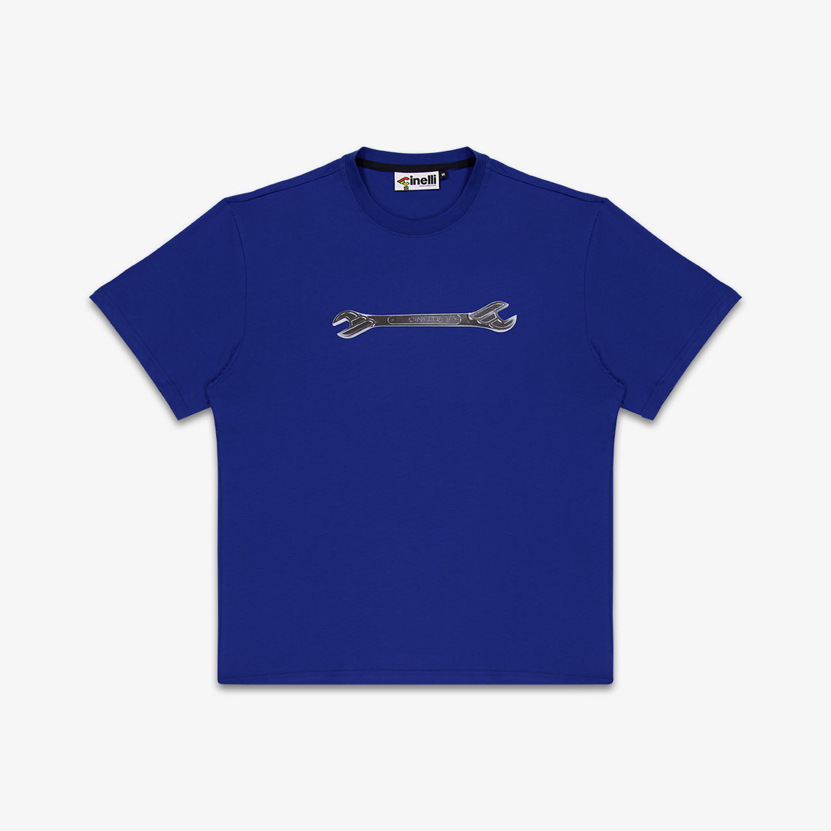cinelli-winged-wrench-t-shirt-coton-bio-bleu image 1