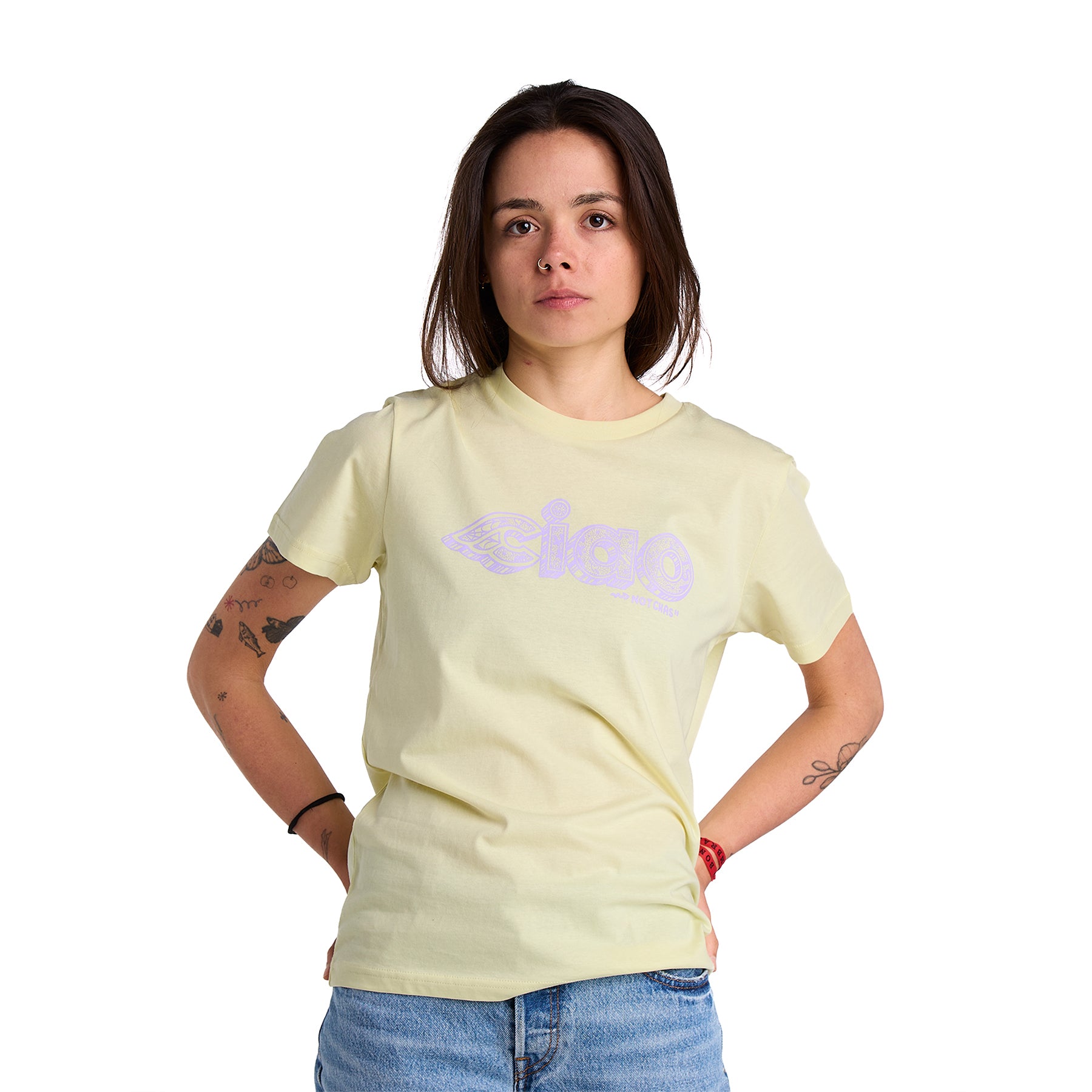 cinelli-chas-christiansen-ciao-t-shirt-jaune image 1