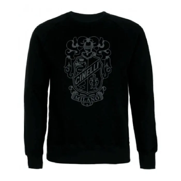 cinelli-crest-black-sweat-crewneck-coton image 1