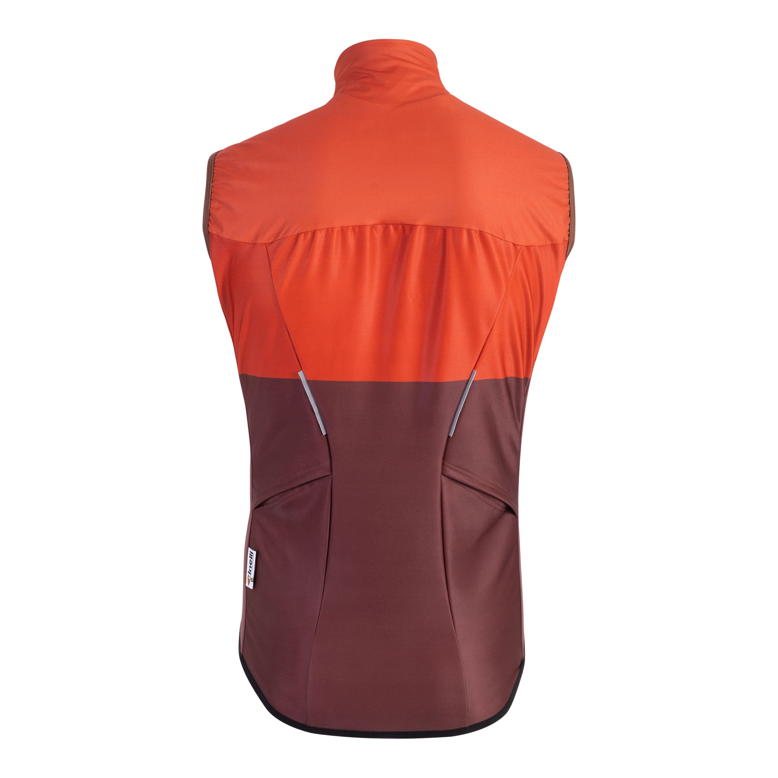 cinelli-tempo-gilet-hiver-marron-block-coupe-vent image 3