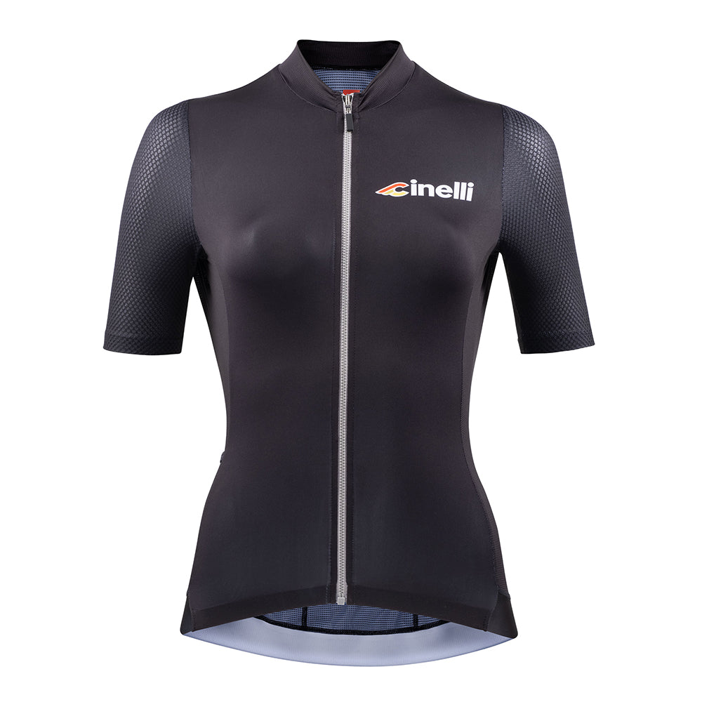 cinelli-tempo-woman-black-gray-maillot-femme-t-ultral-ger image 1