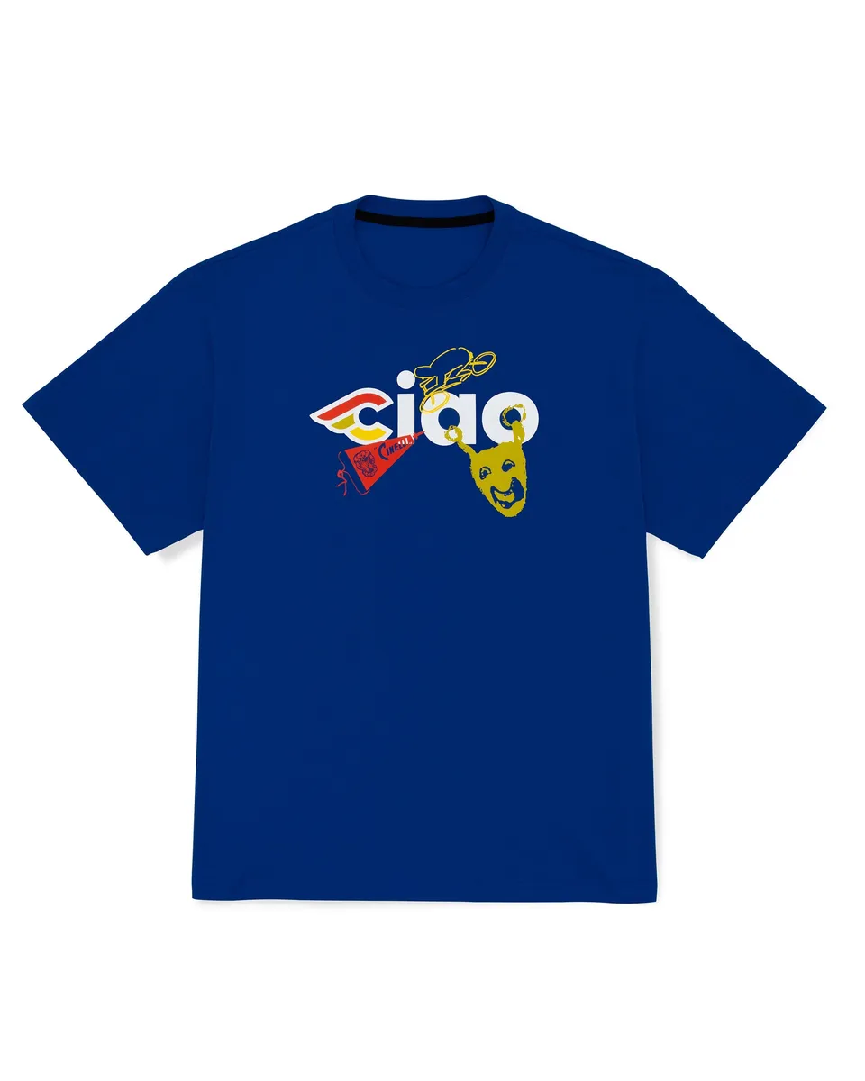 cinelli-t-shirt-ciao-icons-bleu-navy image 1