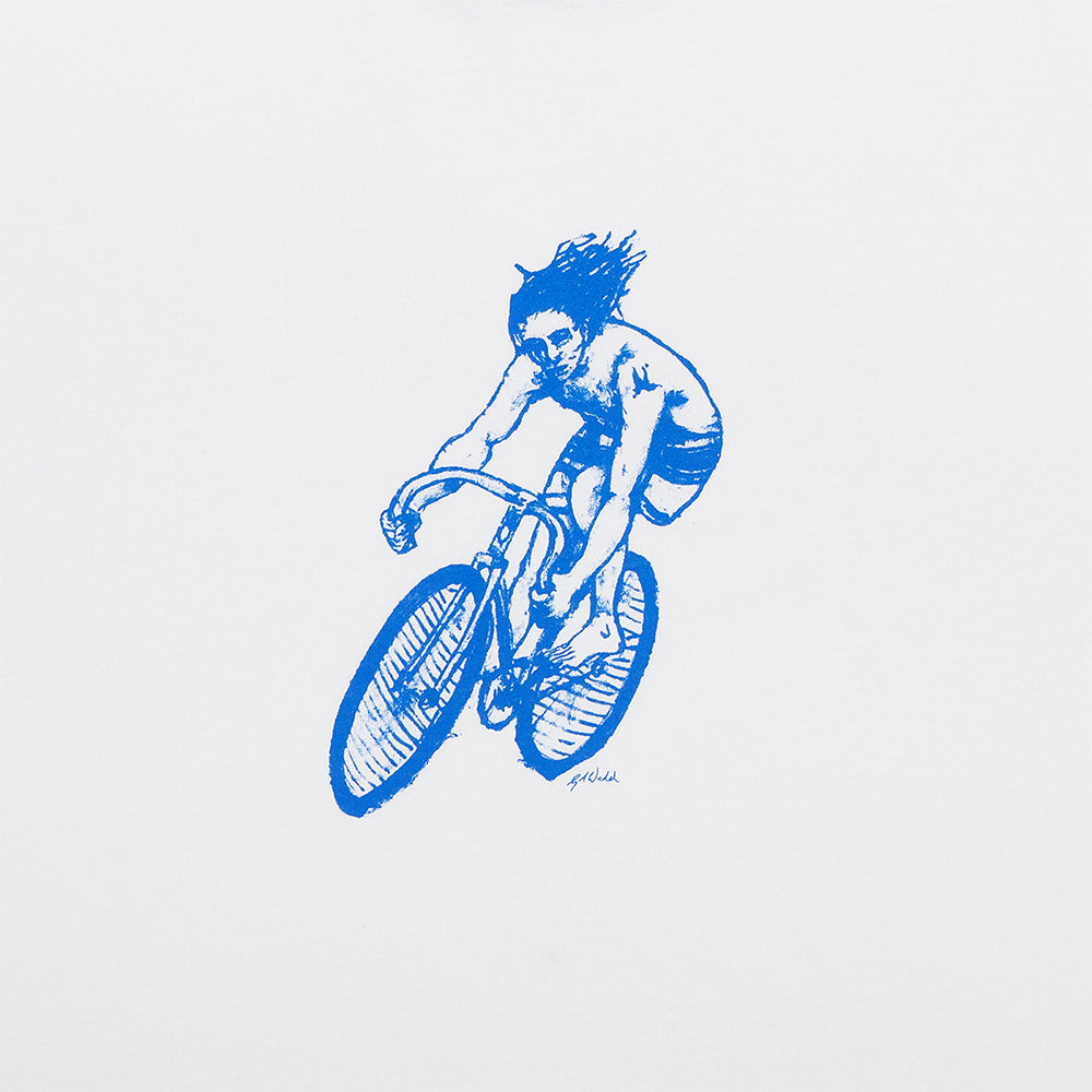 cinelli-t-shirt-gerry-wedd-cyclist-surfer-blanc image 4