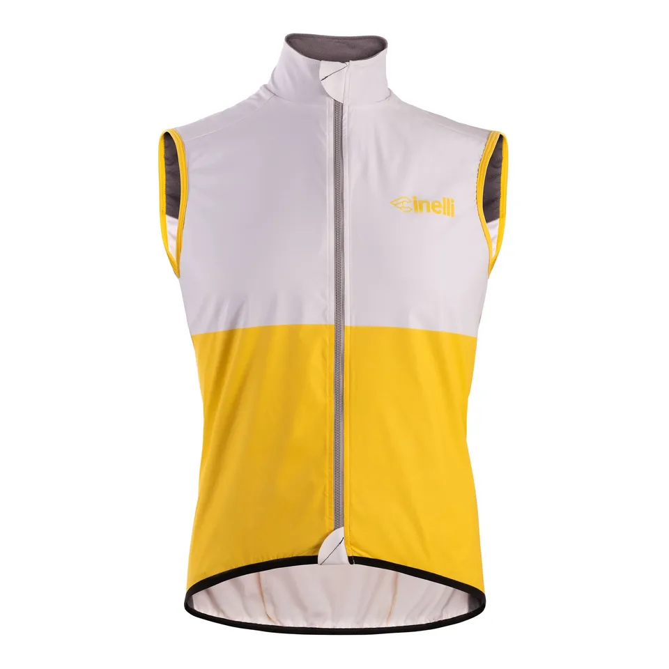 cinelli-tempo-gilet-hiver-coupe-vent-jaune-block image 1