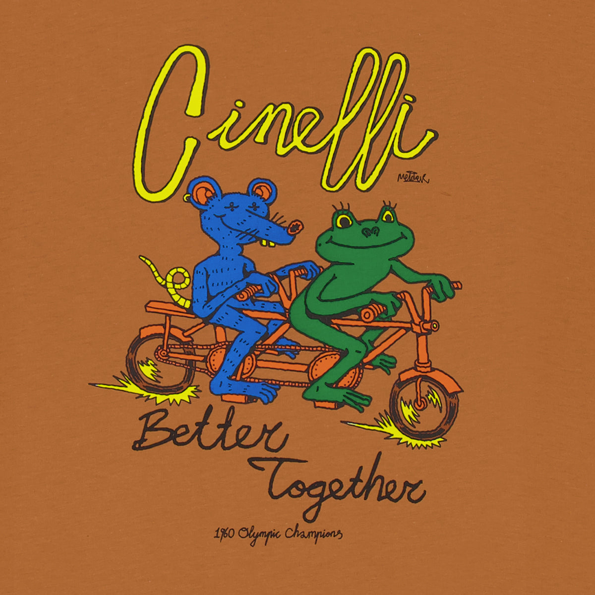 cinelli-better-together-t-shirt-melcher-oosterman-marron image 2