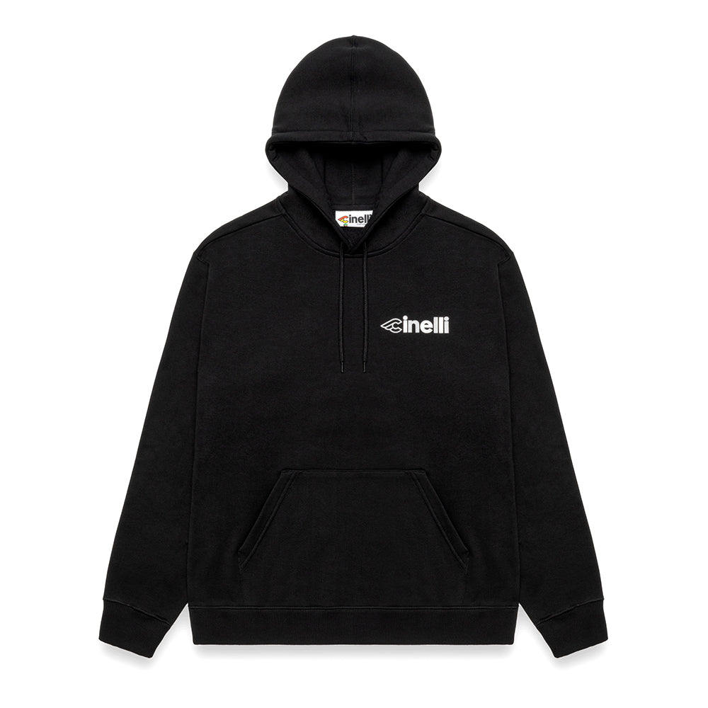 cinelli-hoodie-boetti-black-sweat-capuche-coton image 1