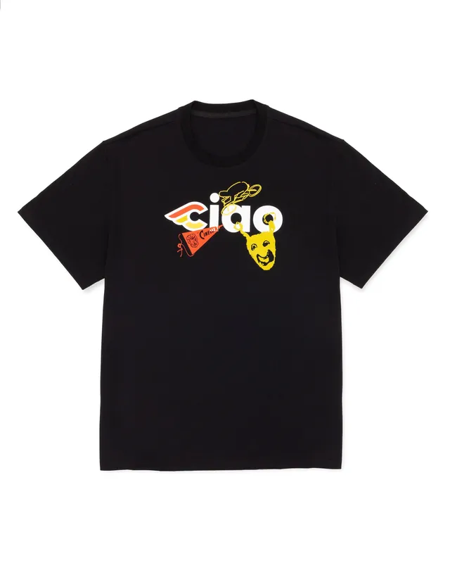 cinelli-t-shirt-ciao-icons-t-shirt-coton-noir-160-g-m-made-in-italy image 1