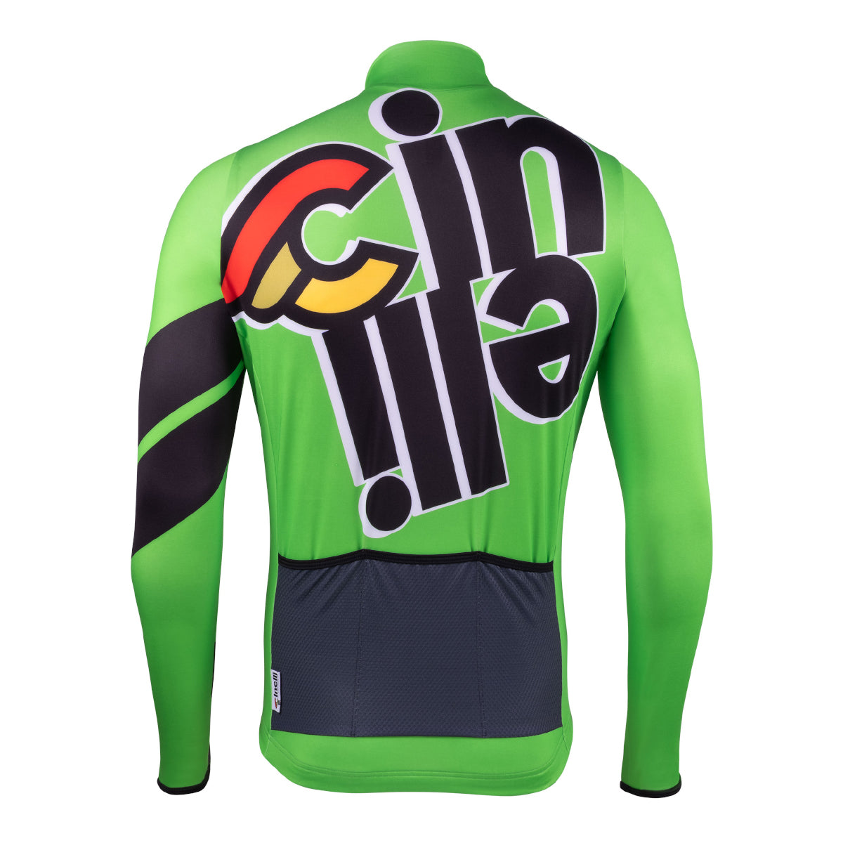 cinelli-tempo-longsleeve-nemo-slime-green-maillot-hiver-manches-longues image 2