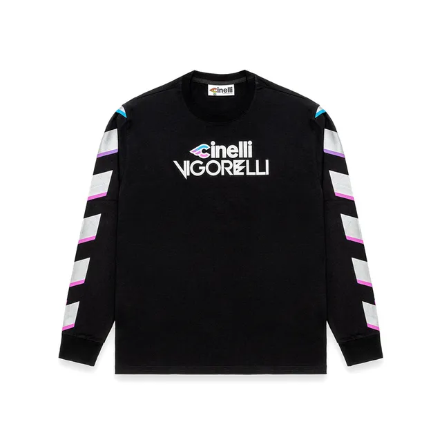 cinelli-vigorelli-black-t-shirt-manches-longues image 1