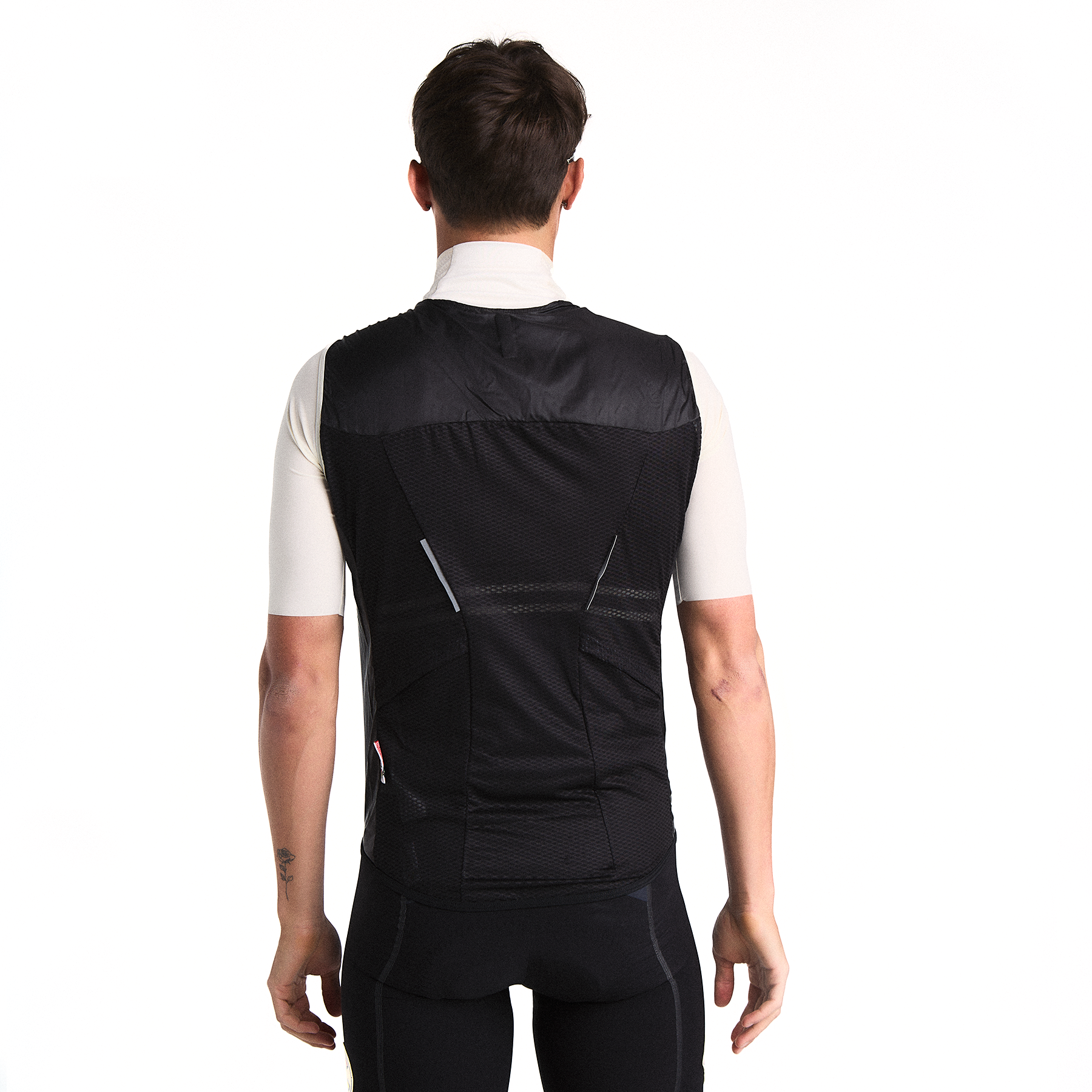 cinelli-supercorsa-gilet-coupe-vent-noir-et-blanc-homme image 4