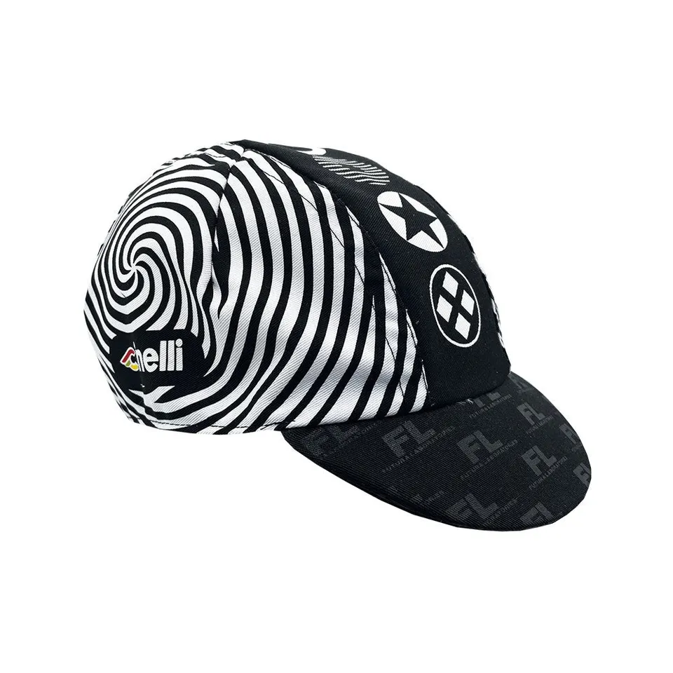 cinelli-x-futura-spiral-cap-casquette-cycliste-dition-art image 1