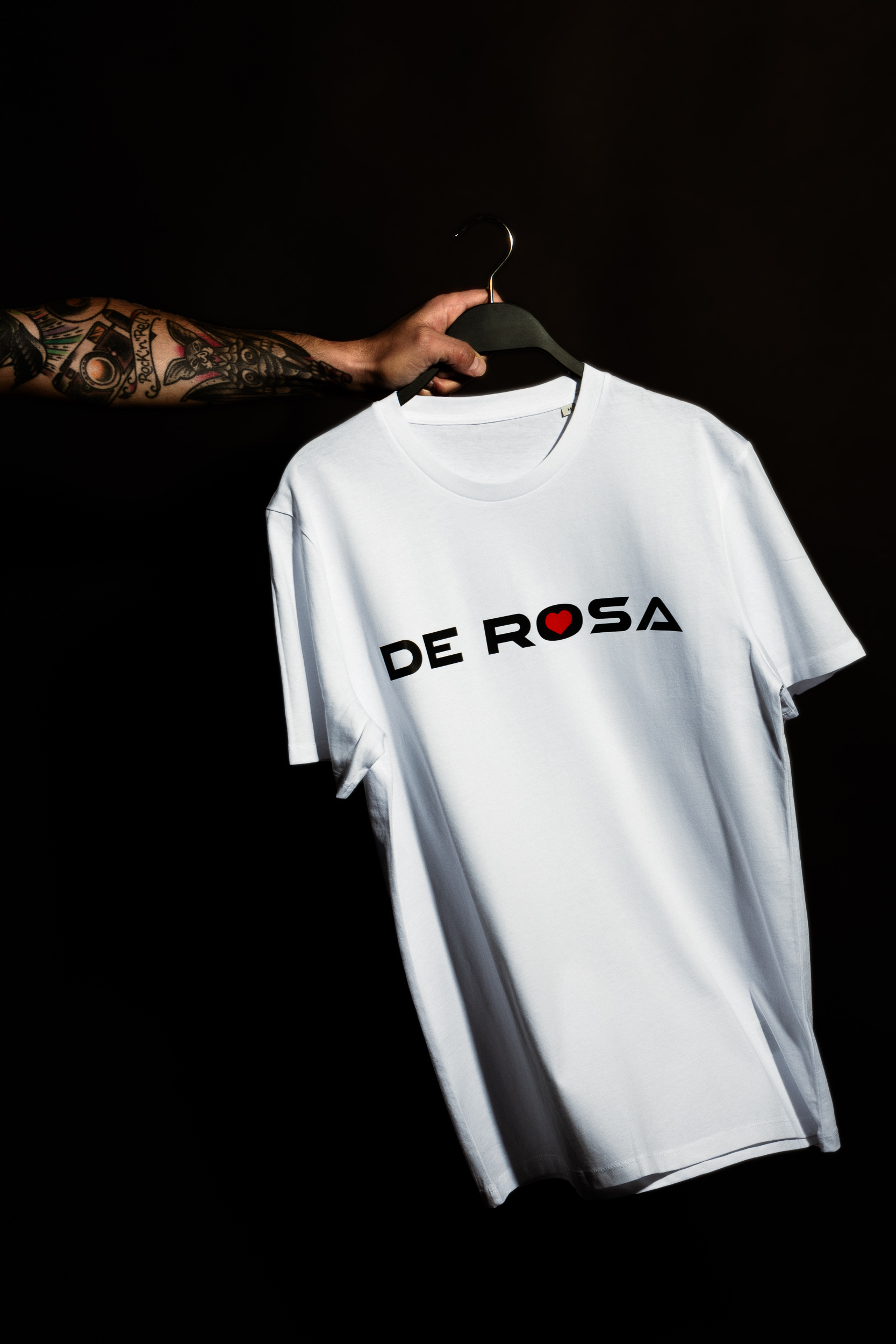 de-rosa-t-shirt-logo-coton-bio-regular-fit image 1