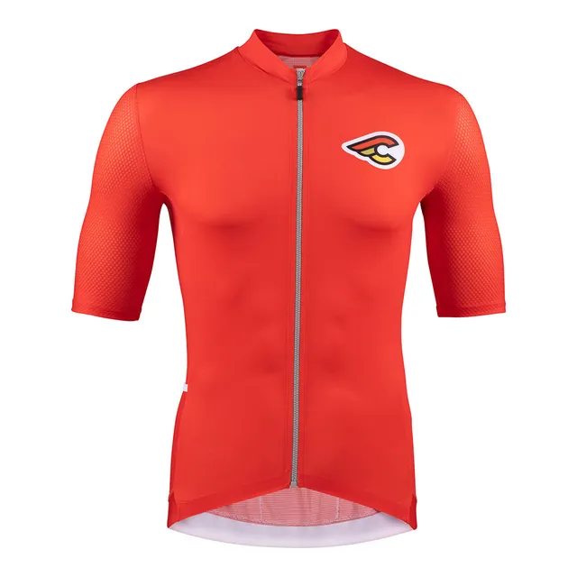 cinelli-tempo-in-bike-we-trust-maillot-mesh-rouge image 1