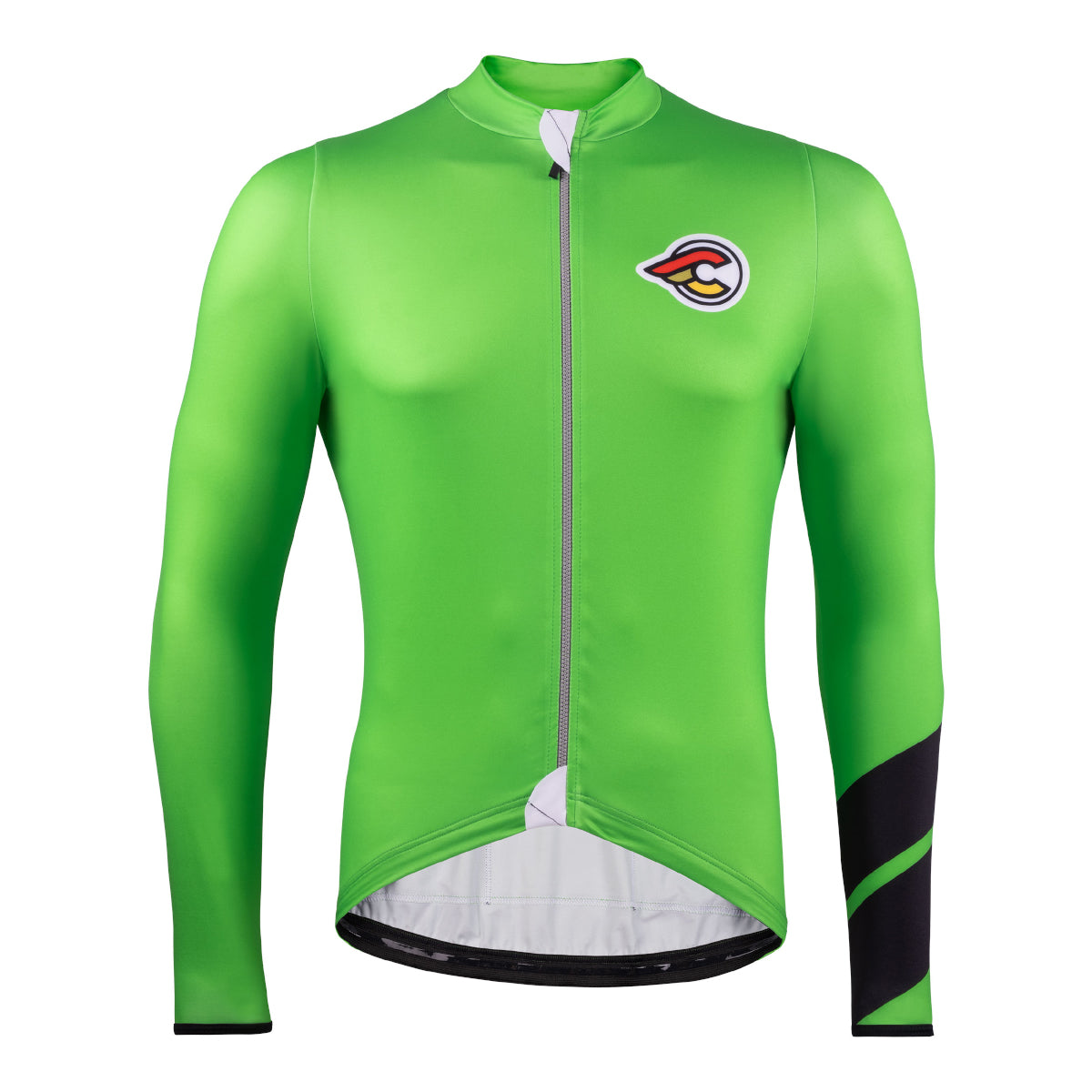 cinelli-tempo-longsleeve-nemo-slime-green-maillot-hiver-manches-longues image 1