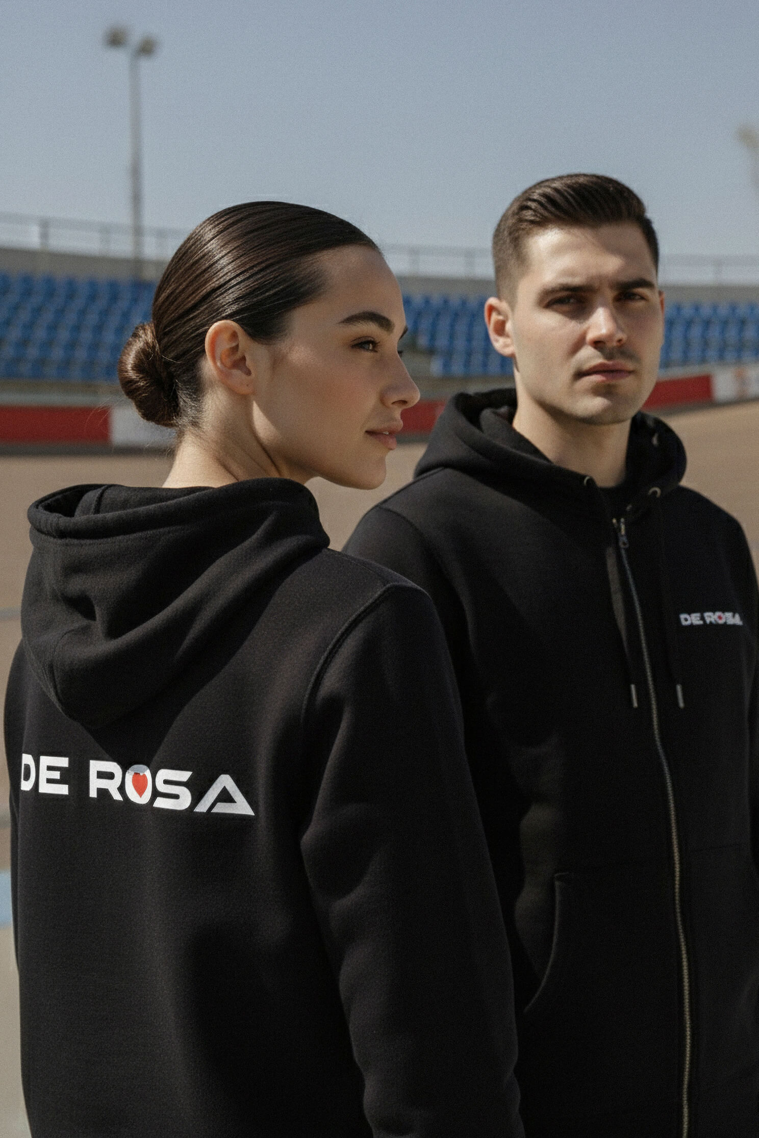 de-rosa-zip-hoodie-sweat-zipp-coton-bio image 2