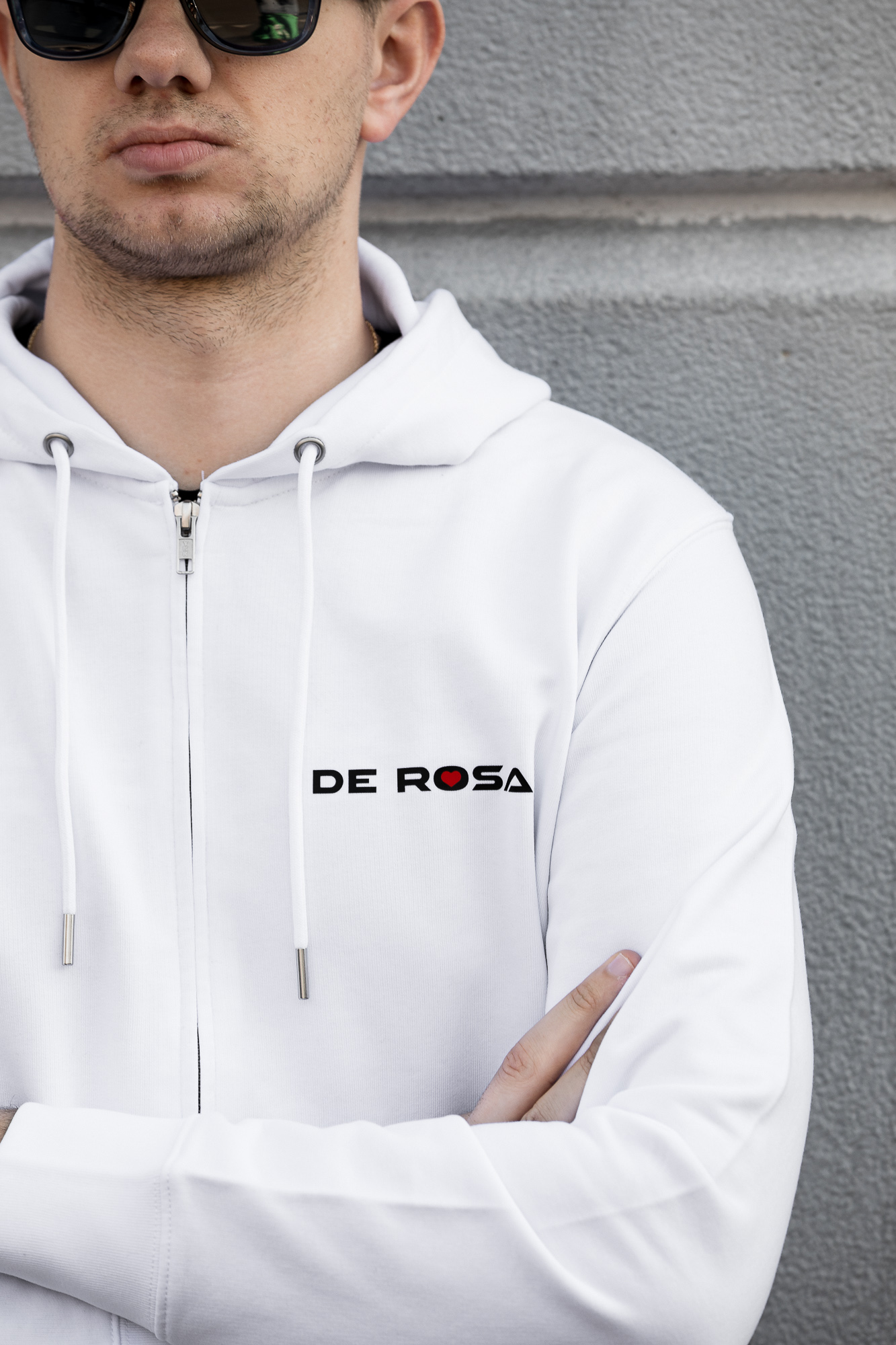 de-rosa-2026-zip-hoodie-coton-320-g-m image 1