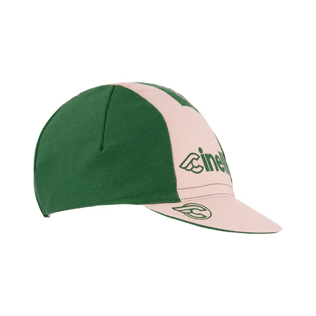 cinelli-cap-pressure-2-green-pink-casquette-cycliste image 1