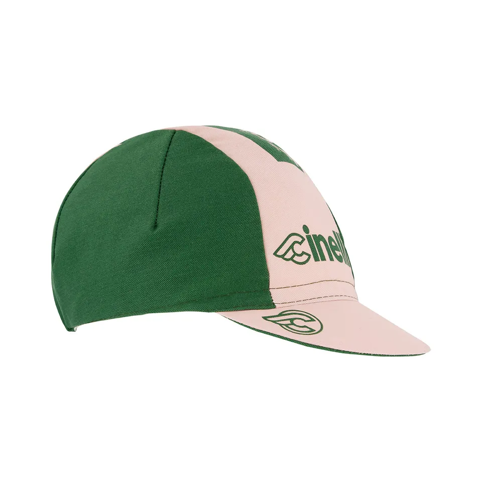 cinelli-cap-pressure-2-green-pink-casquette-cycliste image 1