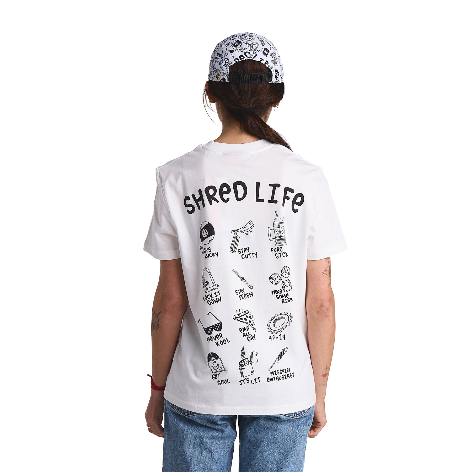 cinelli-shred-life-t-shirt-chas-christiansen-blanc image 2