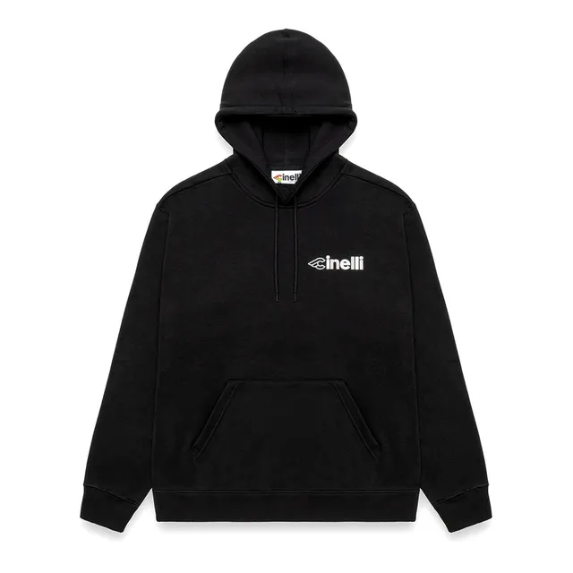 cinelli-hoodie-boetti-black-sweat-capuche-coton image 1