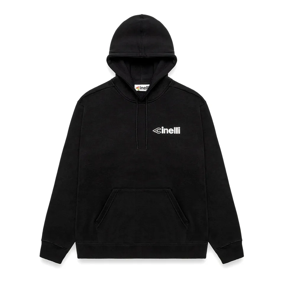 cinelli-hoodie-boetti-black-sweat-capuche-coton image 1