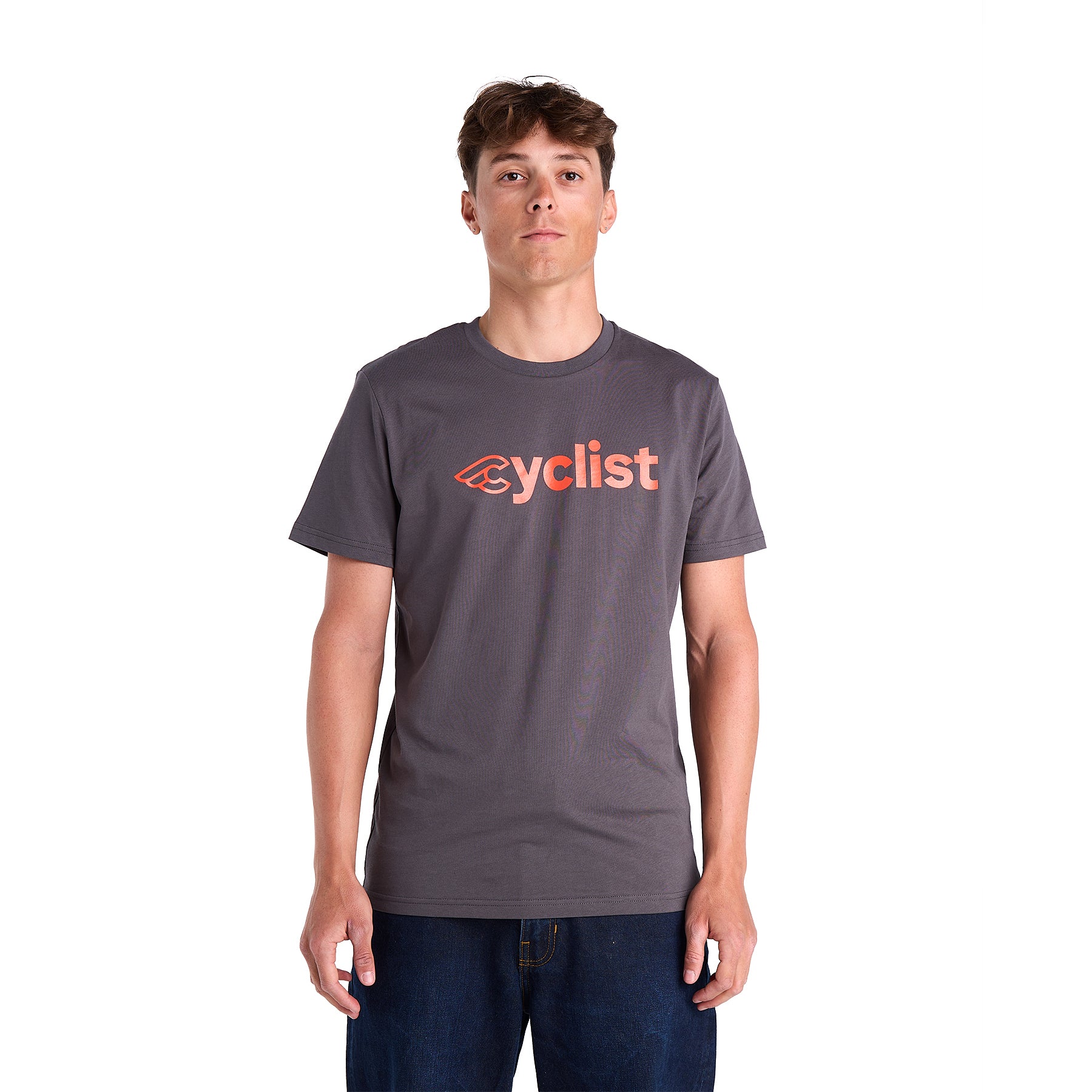 cinelli-t-shirt-cyclist-gray-t-shirt-v-lo-coton-bio image 1