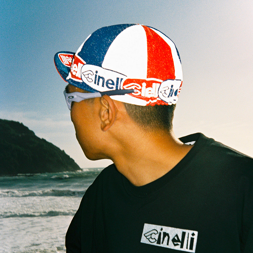 cinelli-cap-oval-red-and-blue-casquette-cycliste-made-in-italy image 5