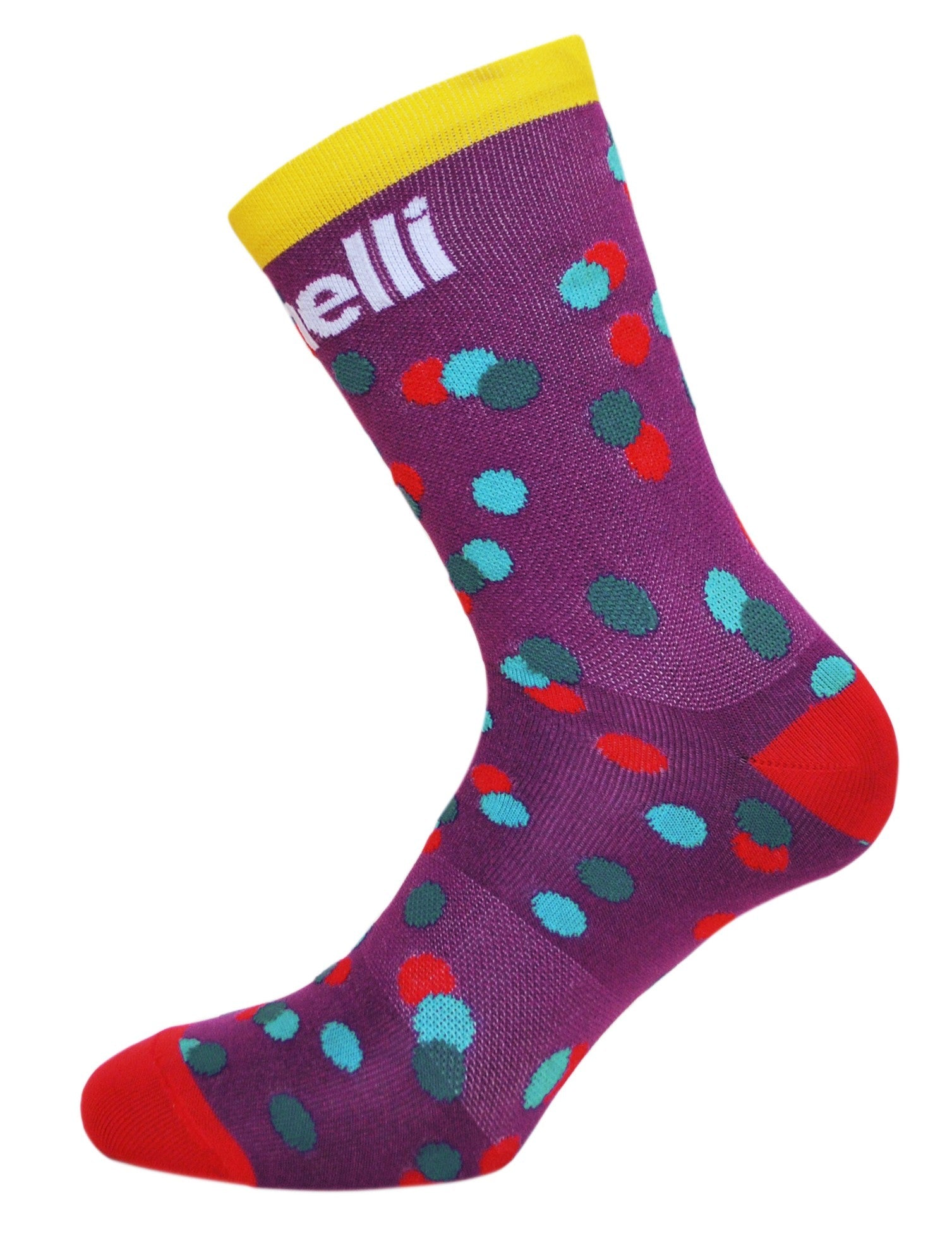 cinelli-caleido-dots-purple-chaussettes-v-lo image 3