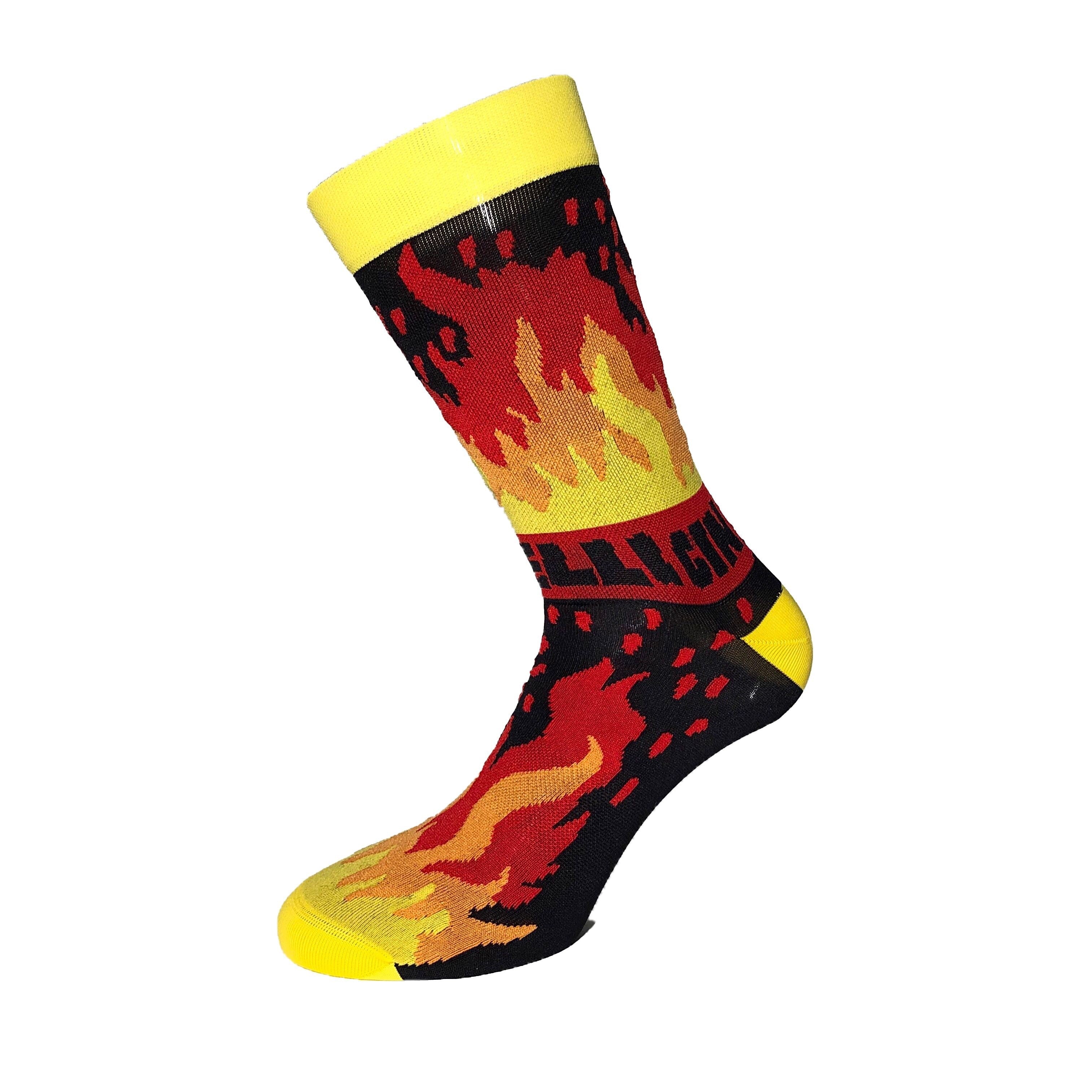 cinelli-ana-benaroya-fire-chaussettes-cyclisme-made-in-italy image 2