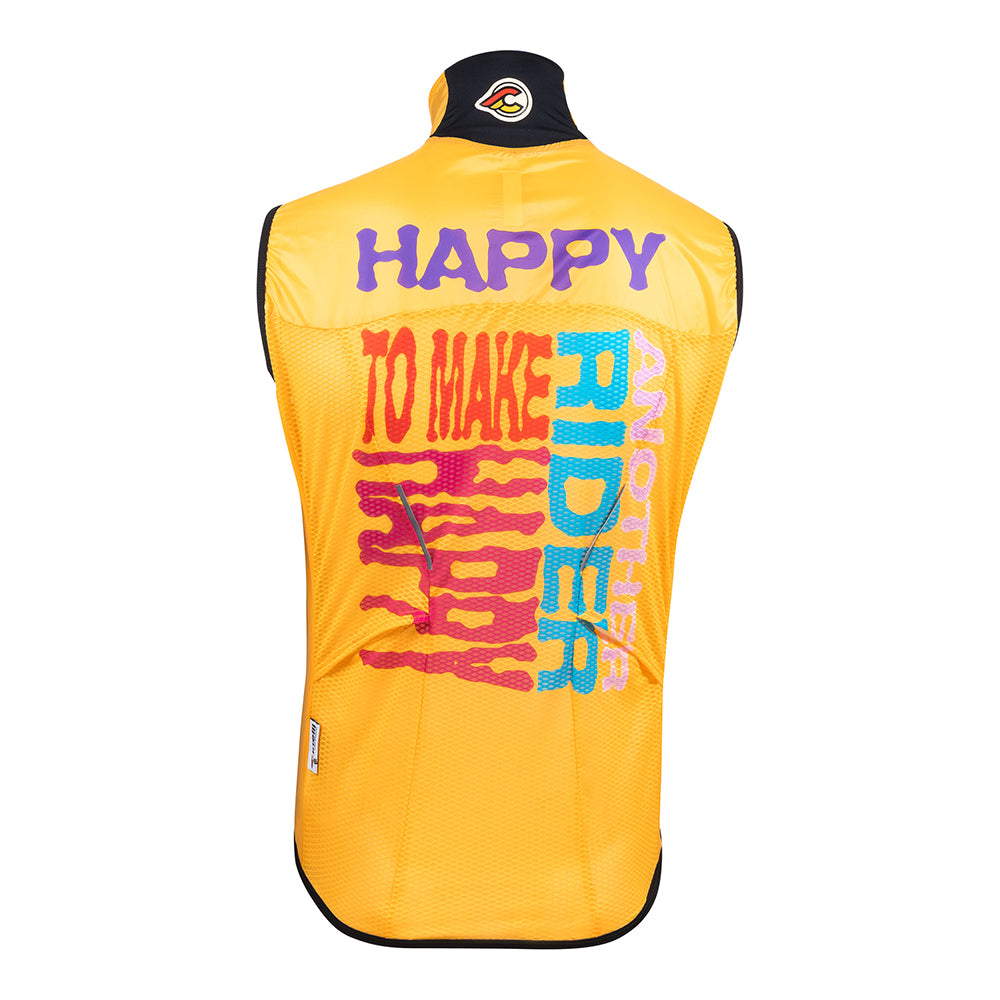 cinelli-supercorsa-gilet-coupe-vent-happy-yellow-homme image 2
