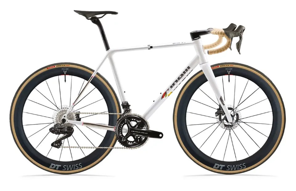 cinelli-speciale-corsa-xcr-v-lo-route-acier-inox-dura-ace-disc-di2 image 1