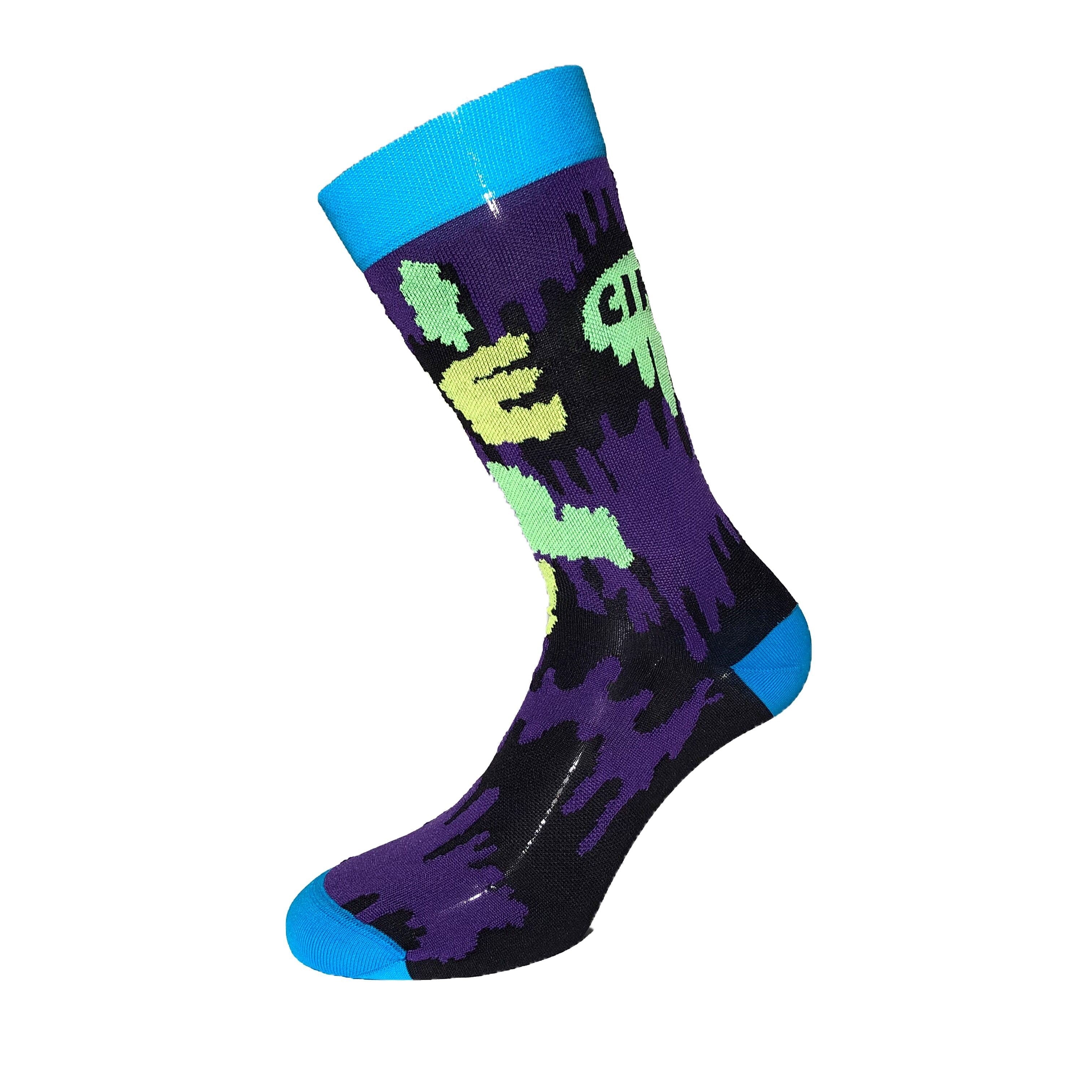 cinelli-ana-benaroya-slime-socks-chaussettes-cycliste-art image 2