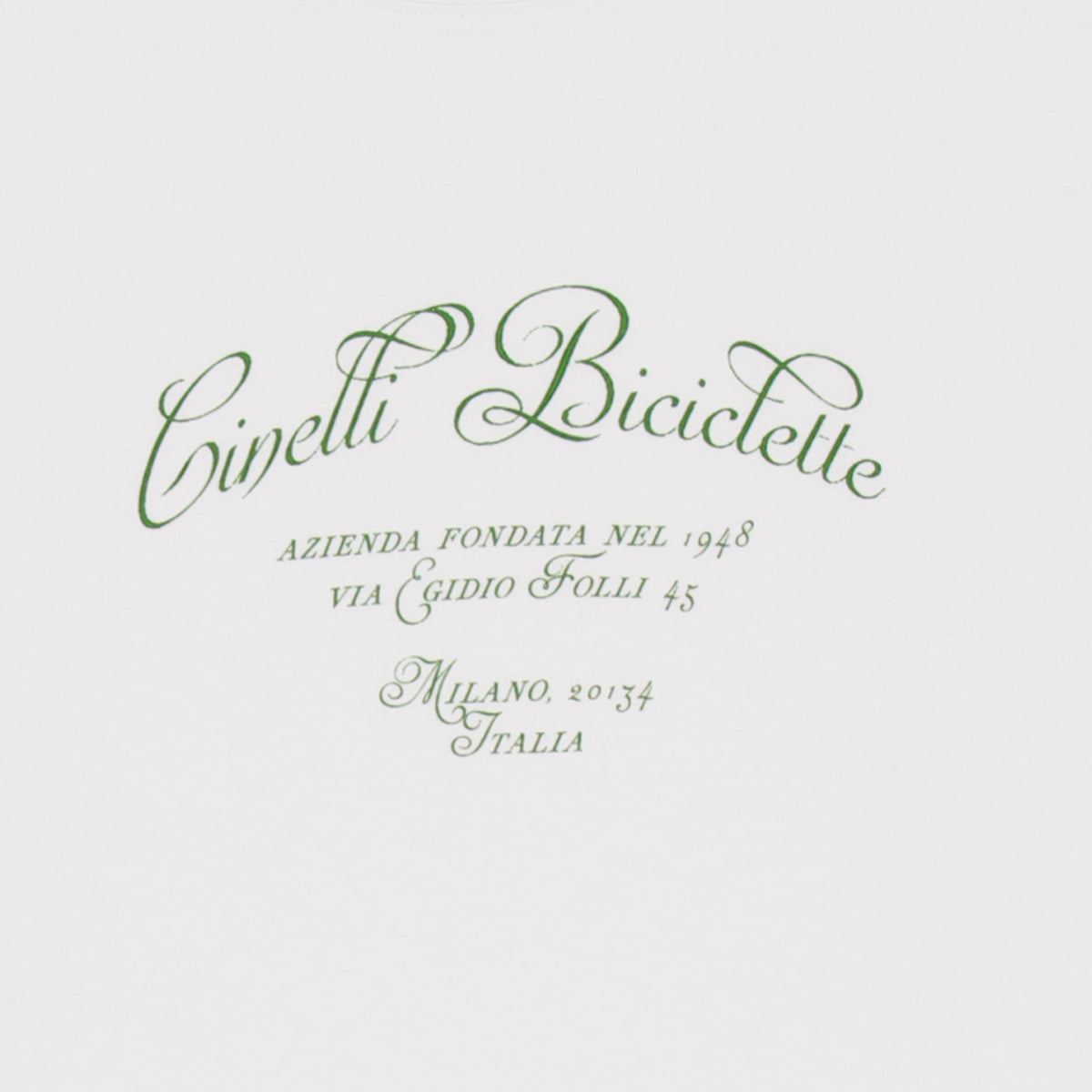 cinelli-via-folli-t-shirt-blanc-coton-bio image 2