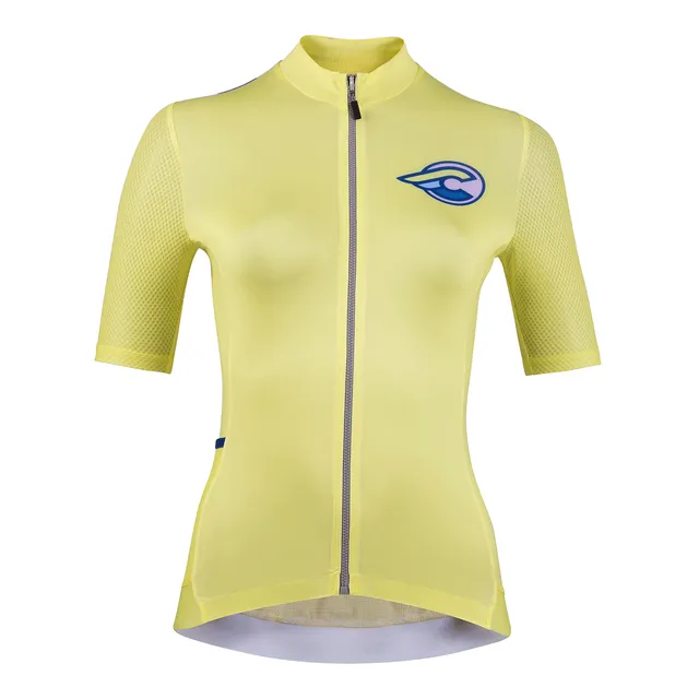 cinelli-tempo-maillot-mesh-femme-shana-kitten-jaune image 1