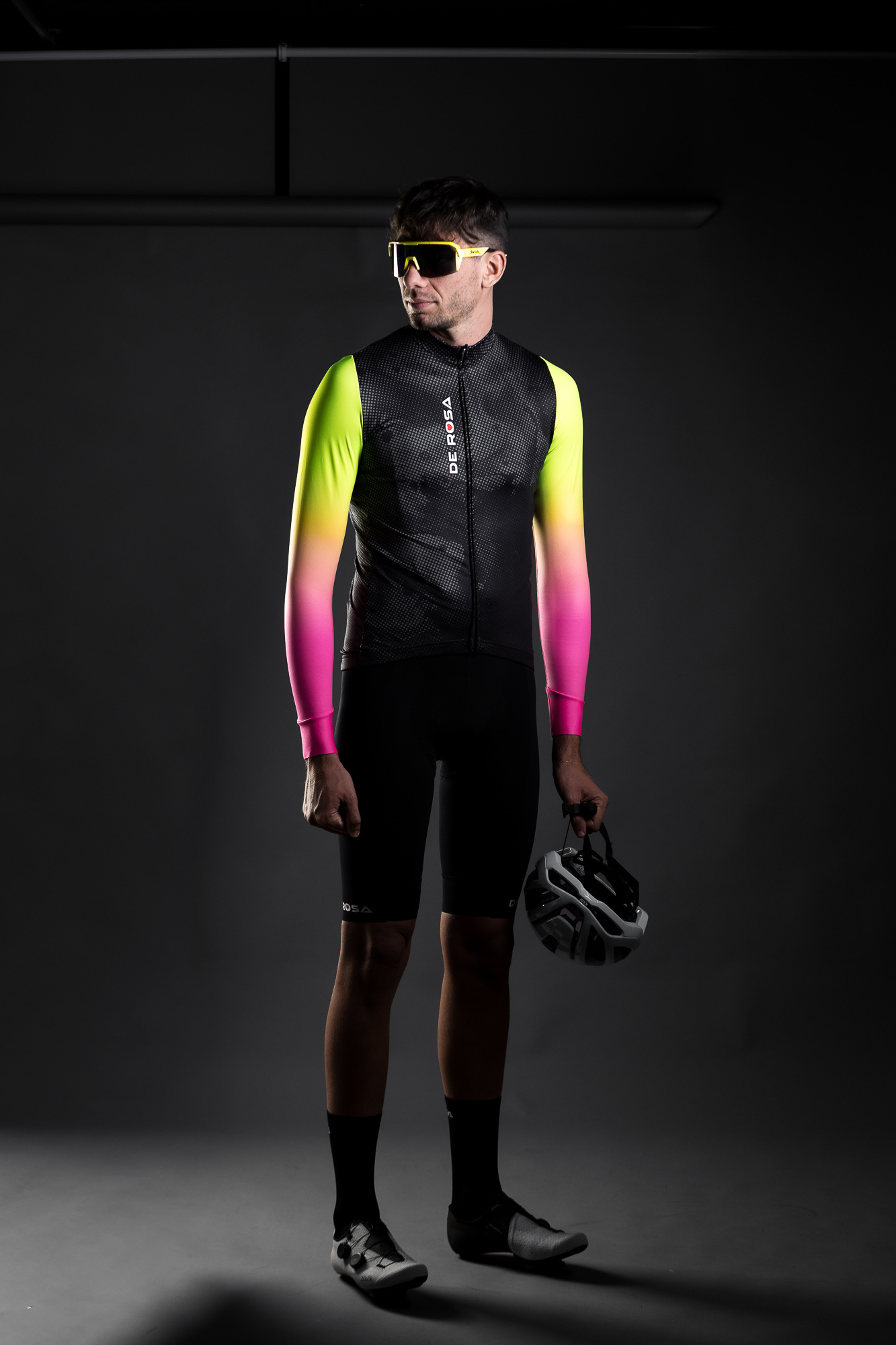 de-rosa-maillot-manches-longues-d-grad-jaune-magenta image 2