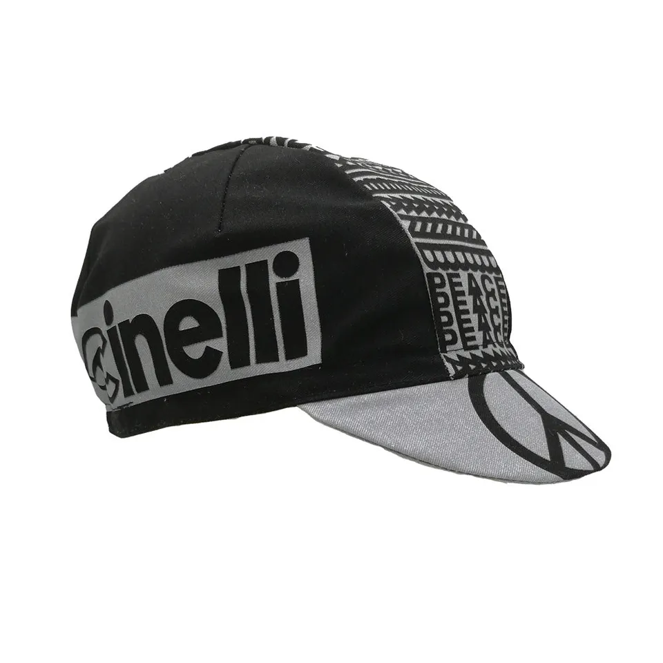 cinelli-cap-peace-black-casquette-cycliste image 1