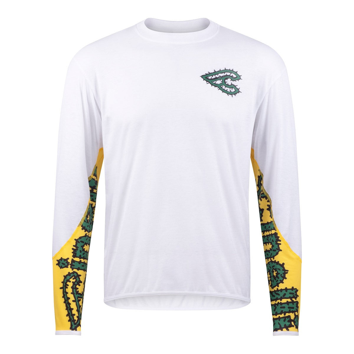 cinelli-tech-tee-longsleeve-gravel-cactus-blanc image 1