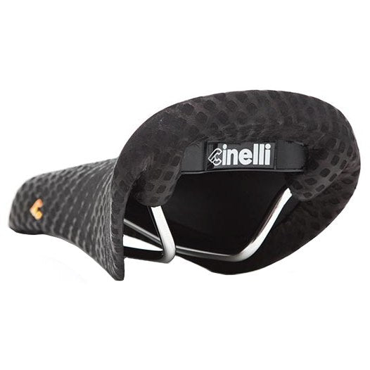 cinelli-volare-selle-cuir-classique-noire-blanche image 2