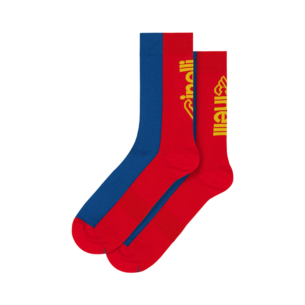 cinelli-socks-logotype-red-blue-chaussettes-v-lo-15cm image 2