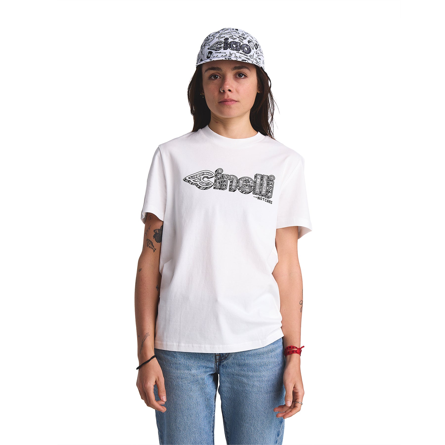 cinelli-shred-life-t-shirt-chas-christiansen-blanc image 1
