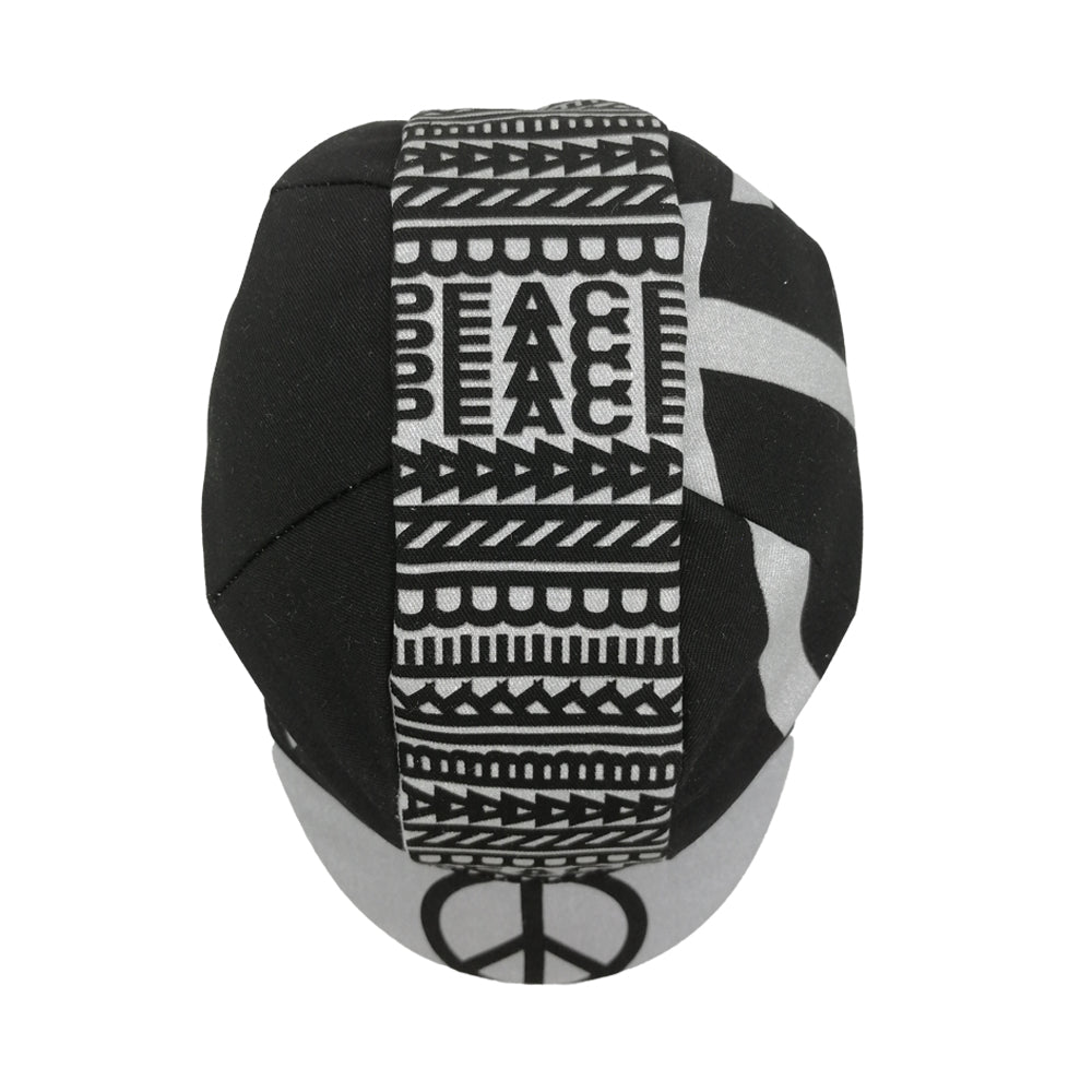 cinelli-cap-peace-black-casquette-cycliste image 4
